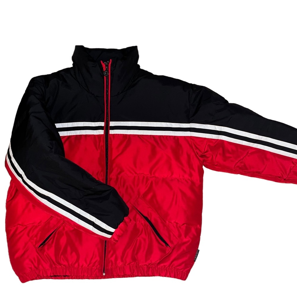 Bright Red Vintage Puffer Jacket Original Outerwear Braetek Sz Small